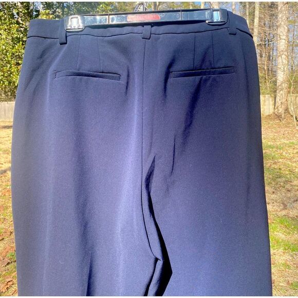 Talbots Classic Black Tapered Pleated Slacks - Picture 5 of 7